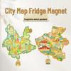 3D Подвеска-карта Китая Магнит на холодильник – Городской туристический сувенир и культурное украшение