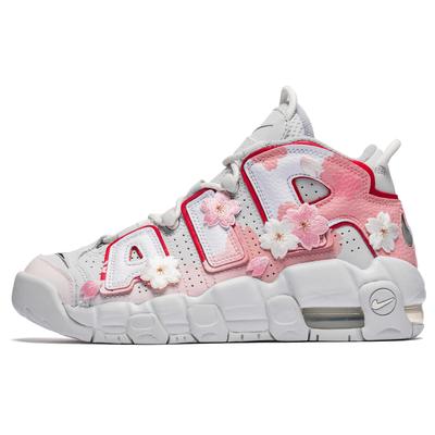 Кроссовки Air More Uptempo Mid top Винтажные Баскетбольные Кроссовки GS Розовые FD0022-001(КомандаБ-воздух)
