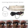 18W Carbon Fiber Heating Pad W/ 3 Shift Switch For Car Steering Wheel Heater Kit