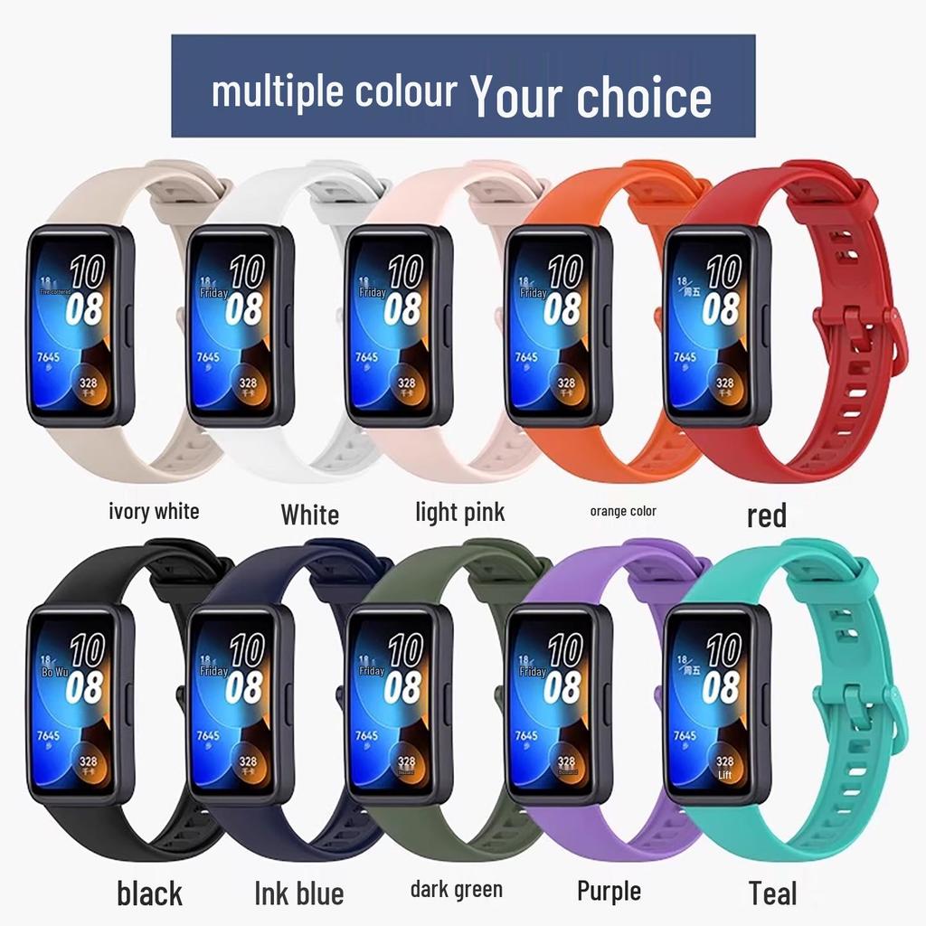 Совместимый силиконовый ремешок для Huawei Band 8/версии NFC