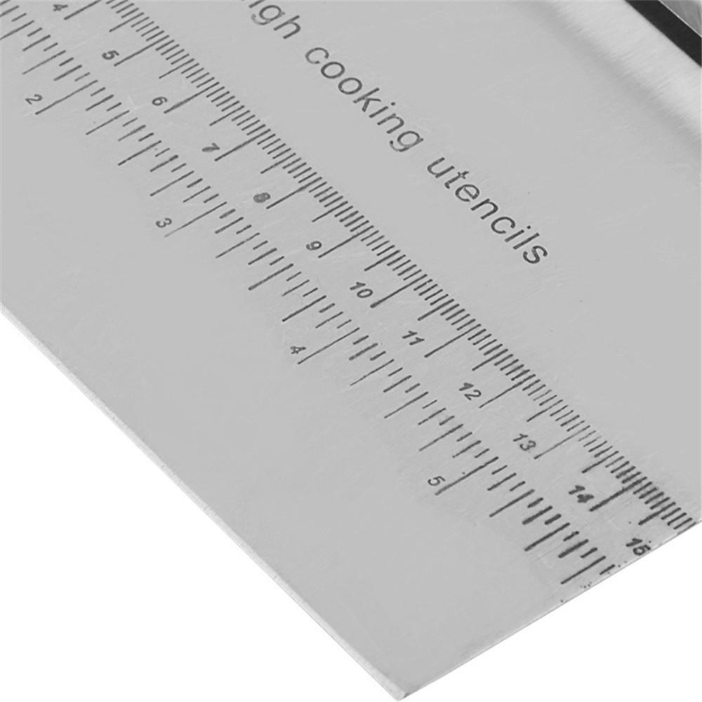 1 шт. Нержавеющая сталь лопатка скребок для теста для пиццы со шкалой кухонный инструмент для выпечки тортов