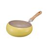 Pan That Splash and Is Easy To Doshisha Frying Pan Potato 24cm Compatible with Compatible with Gas PFOA M Yellow [Frying Doesn't Shake] IH, Fire,