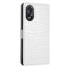 Модный чехол для телефона с крокодиловым принтом для серии Oppo. Oppo A17 A18 A36 A54 A57 A58 A74 A76 A77 A78 Reno8..., Кошелек из искусственной кожи с отделениями для карт и противоударный