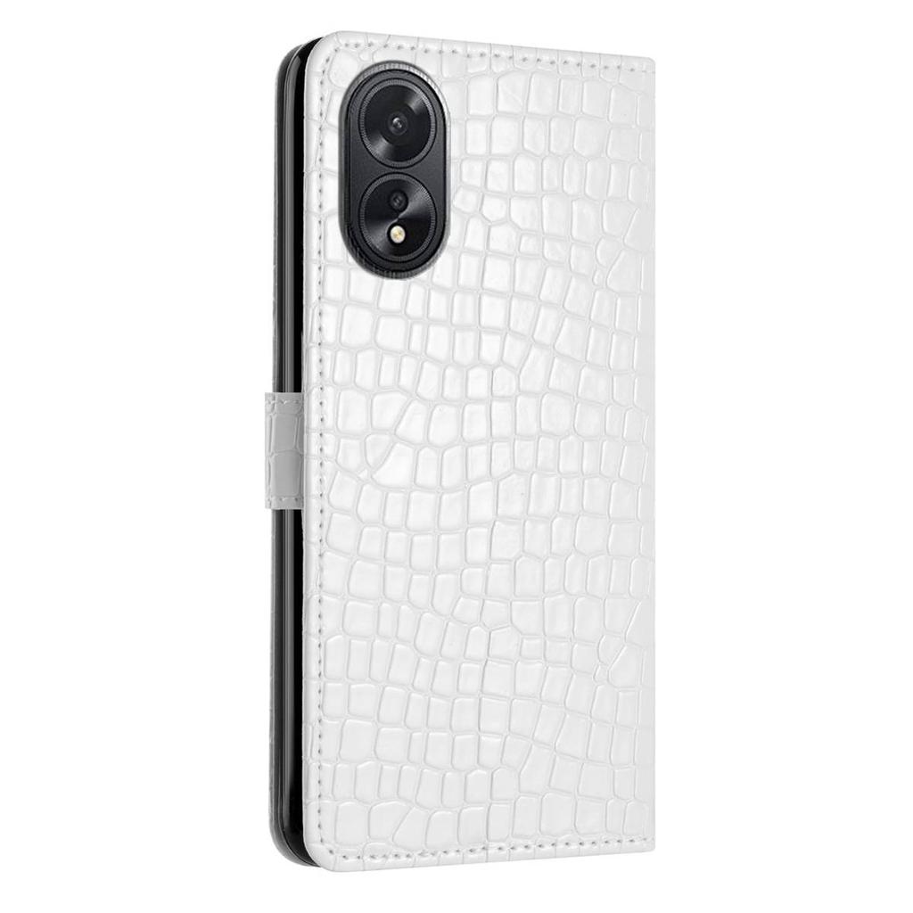 Модный чехол для телефона с крокодиловым принтом для серии Oppo. Oppo A17 A18 A36 A54 A57 A58 A74 A76 A77 A78 Reno8..., Кошелек из искусственной кожи с отделениями для карт и противоударный
