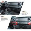 JeCar Center Control панель кондиционера декоративная наклейка для Jeep Wrangler JL JT Gladiator 2018 + салон автомобиля