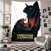 Wall TapestryPet Sematary Art Hanging Cloth Decorative Background Cover for Room Decoration