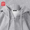 MINISO Men's 330g Heavyweight Loose-Fit Hooded Zip-Up Sweatshirt