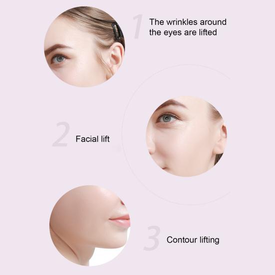 Невидимая лента для подтяжки лица и шеи, мгновенная подтяжка, лента для шеи, V-образные формирующие патчи для двойного подбородка, обвисшей кожи, брылей, глаз, бровей, морщин