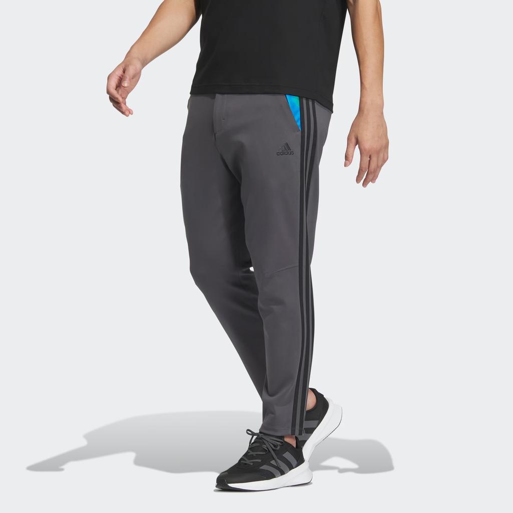 adidas X Art Master Collaboration Zhang Daqian Series Three Stripes Color Block Retro Прямые трикотажные спортивные брюки мужские низы темно-серые JF0795