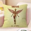 Hot Band N-Nirvanas Rock Personalized Pillow Dust Cover Bedroom Kids Party Decoration Pillowcase Birthday Children Gift