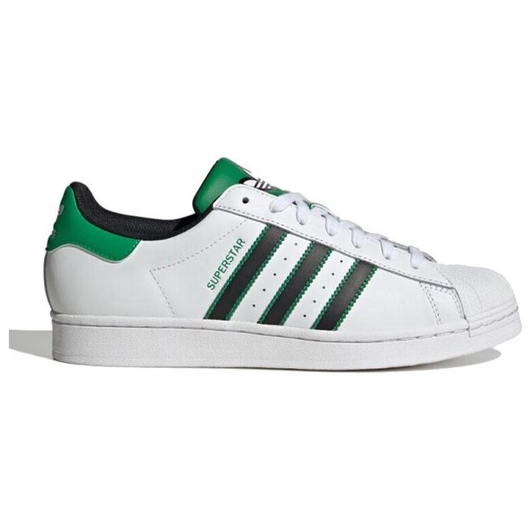 adidas Superstar White Black Green Мужские кроссовки Cloud-White Core-Black ID4670