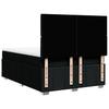 Box Spring Bed with Mattress Black 140 x 200 cm Fabric