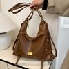 Retro Tote Bag Autumn New Trendy Fashion Shoulder Back Large Capacity Multi-functional Texture Commuter Shoulder Bag