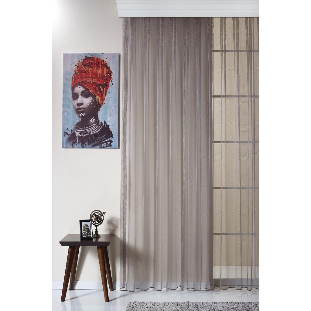 Изумрудно-зеленая зеленая глажка яркая тюлевая занавеска - Olin - без ворса - экстракты усадки