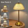 Xiaomi Crystal Led Table Lamp Rechargeable Book Light Night Light for Reading Bedside Bedroom Atmosphere Retro Hotel Bar Decor Dimmable