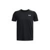 Printed Sports Crew Neck Short Sleeve T-Shirt Men Tops Black 1376785-001
