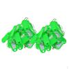 100 Pieces Keychains Plastic Key Rings ID Tag Name Label Tags Locker - Green