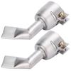 2Pcs Welding Gun Nozzle Flat 120 Degree Stainless Steel Hot Air Plastic Weld Torch Accessories