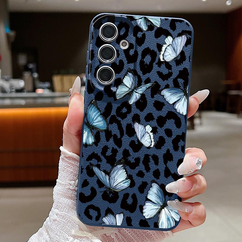 Креативный чехол с леопардовым принтом для Samsung A18 A57 A37 A17 A56 A36 A26 A16 A55 A35 A25 A15 A54 S21 FE S22 S23 S24 Plus S25 S26 Ultra Силиконовый чехол