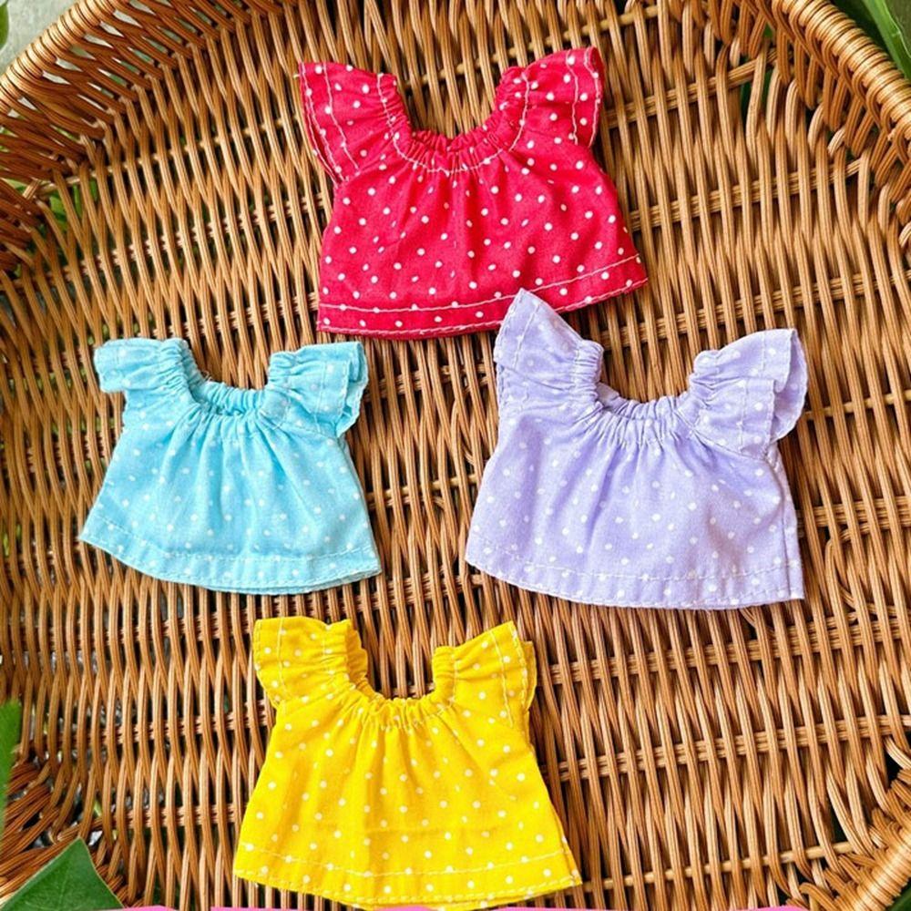 Multistyles Doll Jeans Dresses Fashion Doll Clothes Accessories Kids Toys for 10cm Cotton Dolls