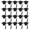20 Pcs Mini Doctoral Hat Bottle Cap Graduation Caps Topper Favors Non Woven Fabric Bottle Party Decoration