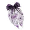Mesh Tassel Bow Duckbill Clip Bronzing Transparent Halloween Hairpin  Halloween Day Party