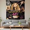 Madonna Tapestry Wall Hanging, Pop Queen Birthday Poster Art, Retro Wall Decor for Bedroom Living Room Dorm