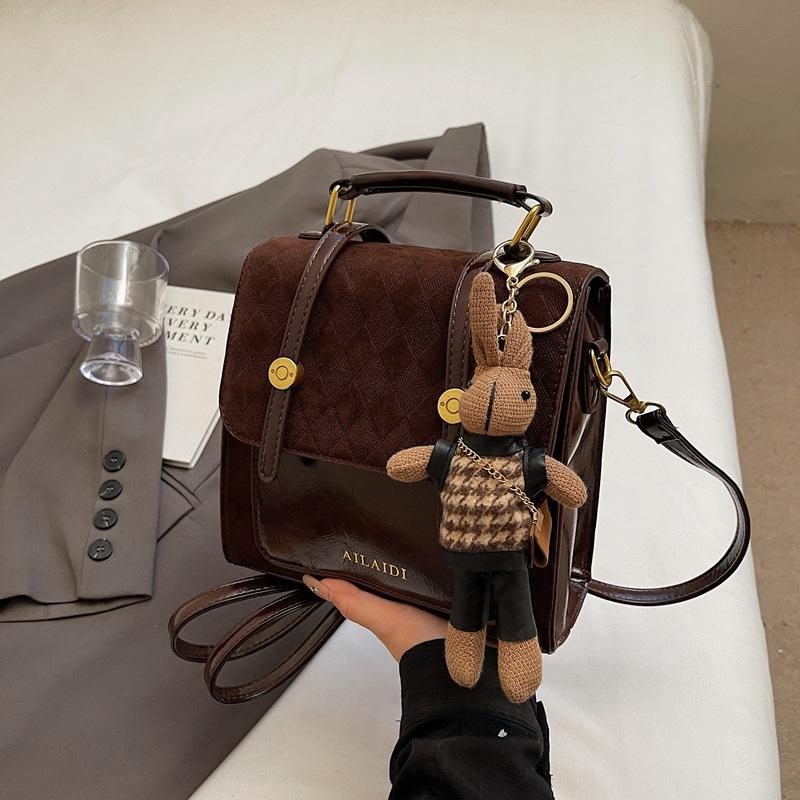 Премиальный ретро женский рюкзак 2025 новый контрастных цветов универсальный маленький рюкзак модный дорожный маленький школьный рюкзак