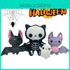 Милая подушка в виде кота-скелета, плюшевая, мягкая и приятная на ощупь, игрушка-животное на Хэллоуин