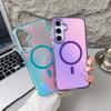 Moderne Laser-Gradient-Stoßfeste Magnetische Hülle Für Samsung Galaxy S25 S24 S23 Ultra Plus S25 Edge A56 A36 A26 A16 Magsafe Abdeckung