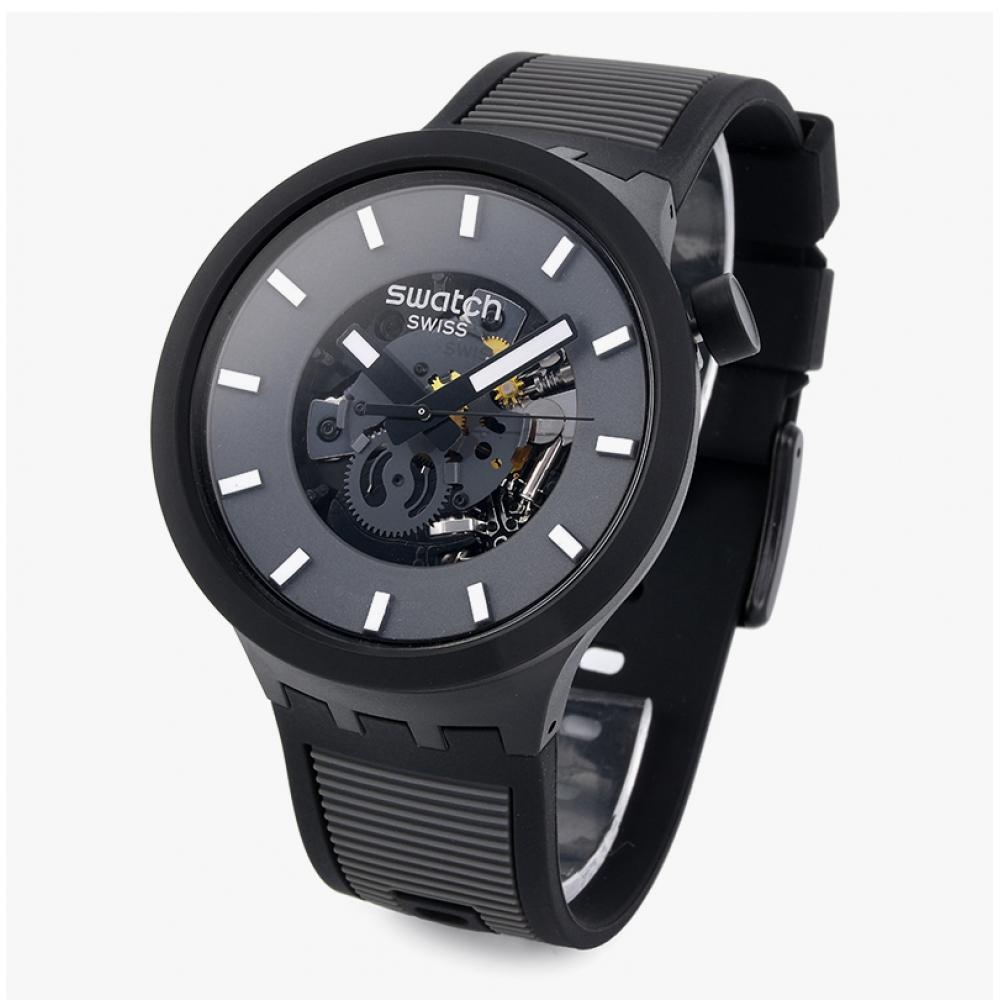Swatch Sb05b113 Мужские уретановые часы PaSt The Horizon