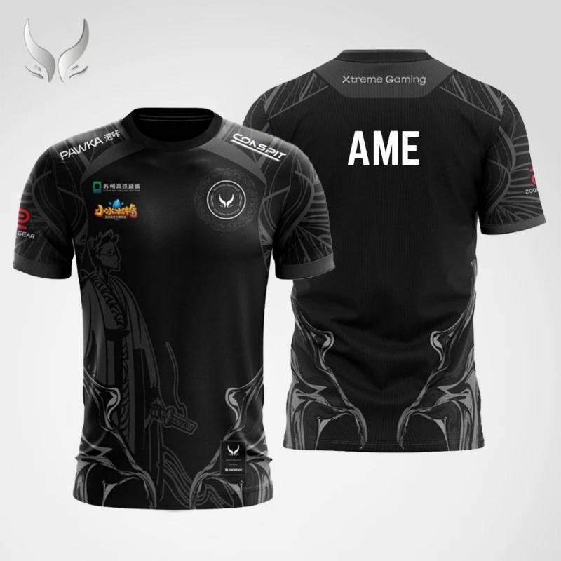 Новая футболка Xtreme Gaming E-sports Club, одинаковая для членов команды, дышащая, с коротким рукавом, для DOTA2, с возможностью персонализации, подарок