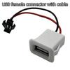 Двухпортовая USB-C розетка для зарядки, двухслойное основание с разъемами USB, быстрая зарядка, со встроенной USB-лампой для чтения, для путешествий