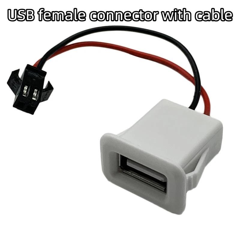 Двухпортовая USB-C розетка для зарядки, двухслойное основание с разъемами USB, быстрая зарядка, со встроенной USB-лампой для чтения, для путешествий