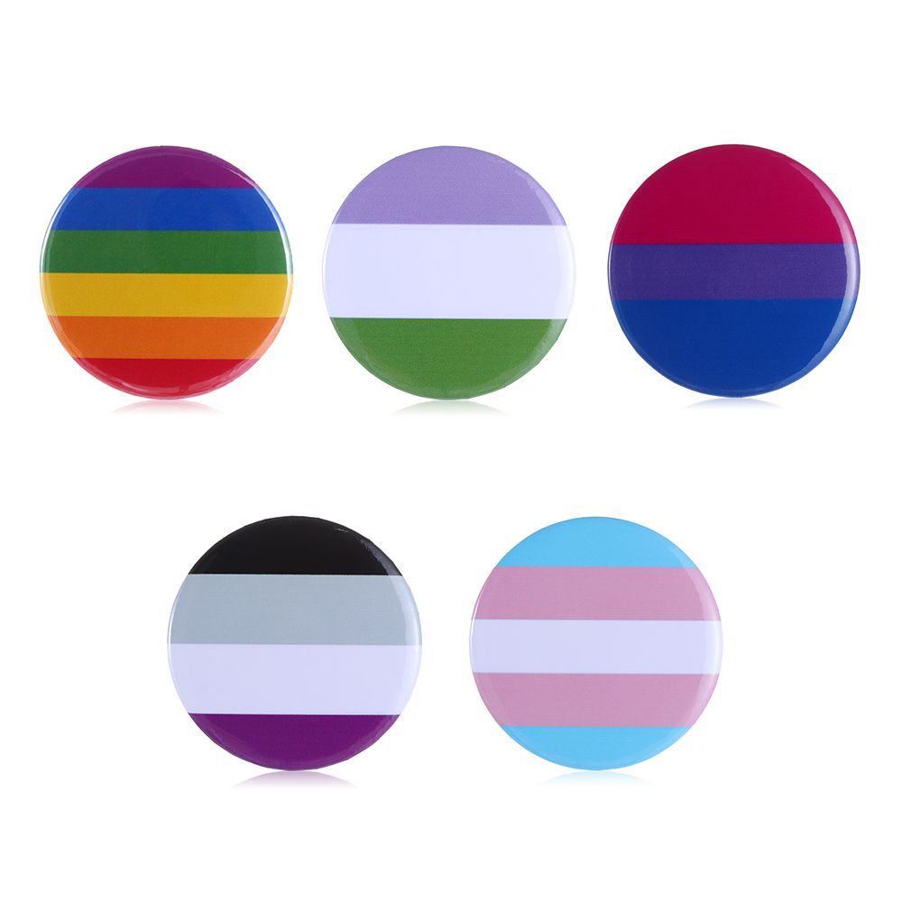 LGBTQ Art Pins Pride Lesbian Gay Rainbow Flag Brooch Pansexual Asexual Bisexual Transgender Symbol Badge Jewelry