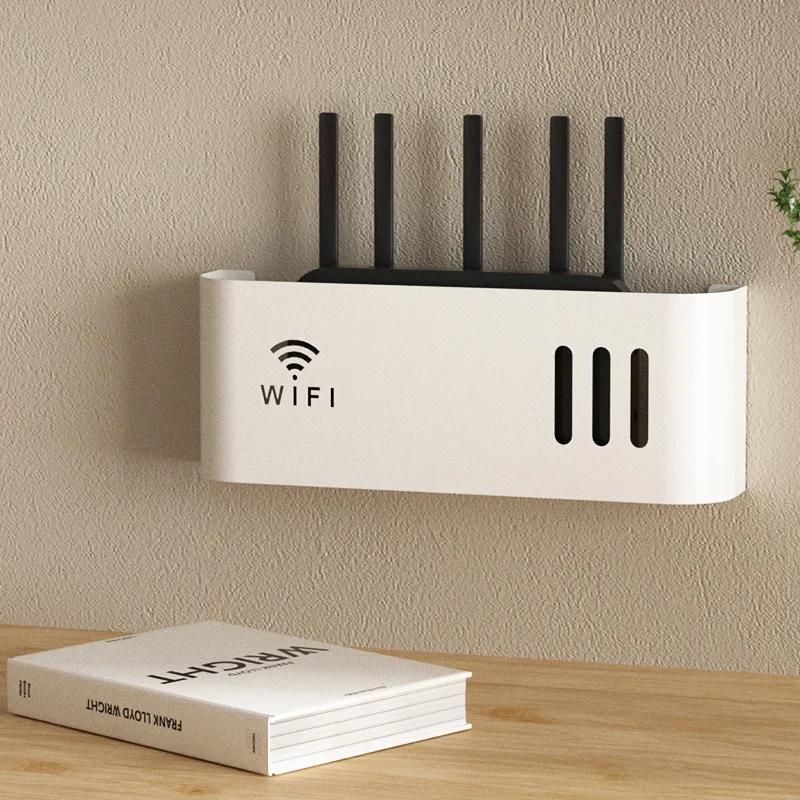 Настенный беспроводной маршрутизатор WIFI, полка для хранения из АБС-пластика, стойка для маршрутизатора, кабельный кронштейн для питания, органайзер, коробка для гостиной