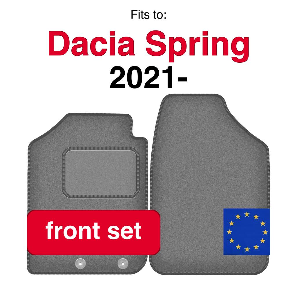 Front Car Mats For Dacia Spring Hatchback (2021-)