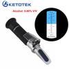 0-80% V/V Portable Alcohol Refractometer ATC Refractometers Tools Liquor Alcohol