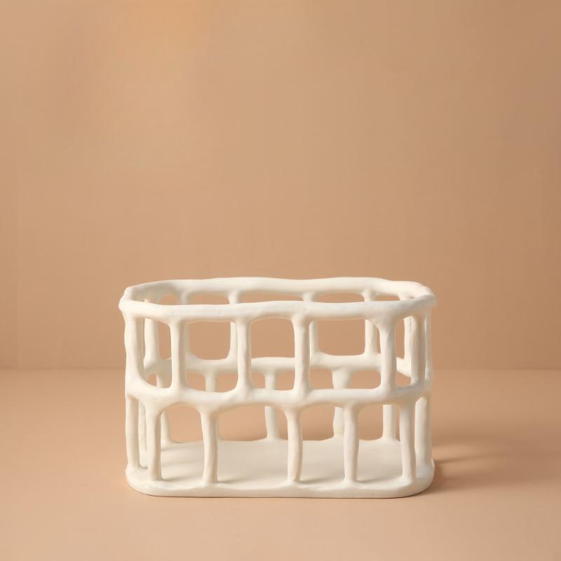 Nordic Creative HOLLOW Смола Фруктовый Поднос Главная Гостиная Крыльцо Рабочий Стол Фруктовая Тарелка Закуска Конфетница Мебель Ремесла