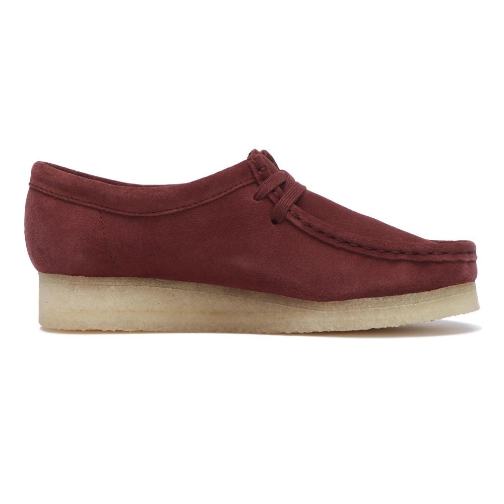 ClarkS W S Wallabee. 26179317 Глубокий Красный Sde