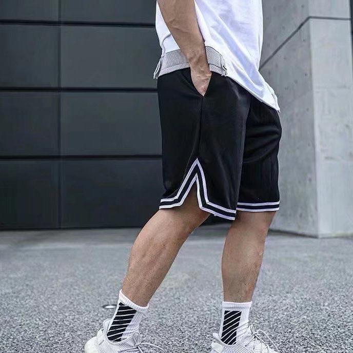 Breathable Basketball Pants Men's Summer Loose Quick-drying Sports Shorts Knee-length Large Pants Five-point Pants