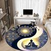 1pc Yin Yang Meditation Chair Carpet for Office Non-Slip, Machine Washable Rug for Office, Room - Holiday Decor, Machine Made yy251016074