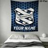 Custom Name SC Heerenveen Wall Tapestry Aesthetic Wall Hanging Printed Fabric Blanket Decorative Tapestries for Bedroom Living Room Home Decor