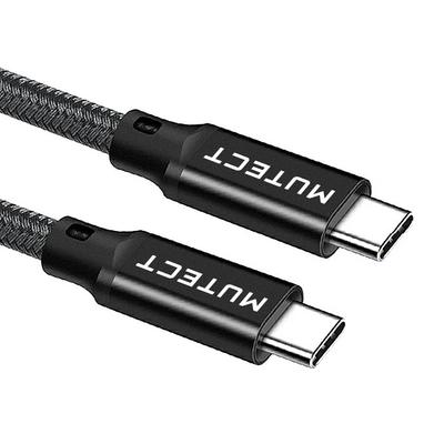 MUTECT USB PD C к нейлону Совместимый с iPhone MacBook Galaxy и другими устройствами Кабель Type-C, Совместимый, Сверхбыстрая зарядка 100 Вт/5 А, C, Плетеный,