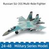 1/100 Военная Серия Строительные Блоки Российский Многоцелевой Истребитель Сухой Су-35С Модель Super Flanker Реактивный Самолет Игрушки Для Мальчиков Рождественские Подарки