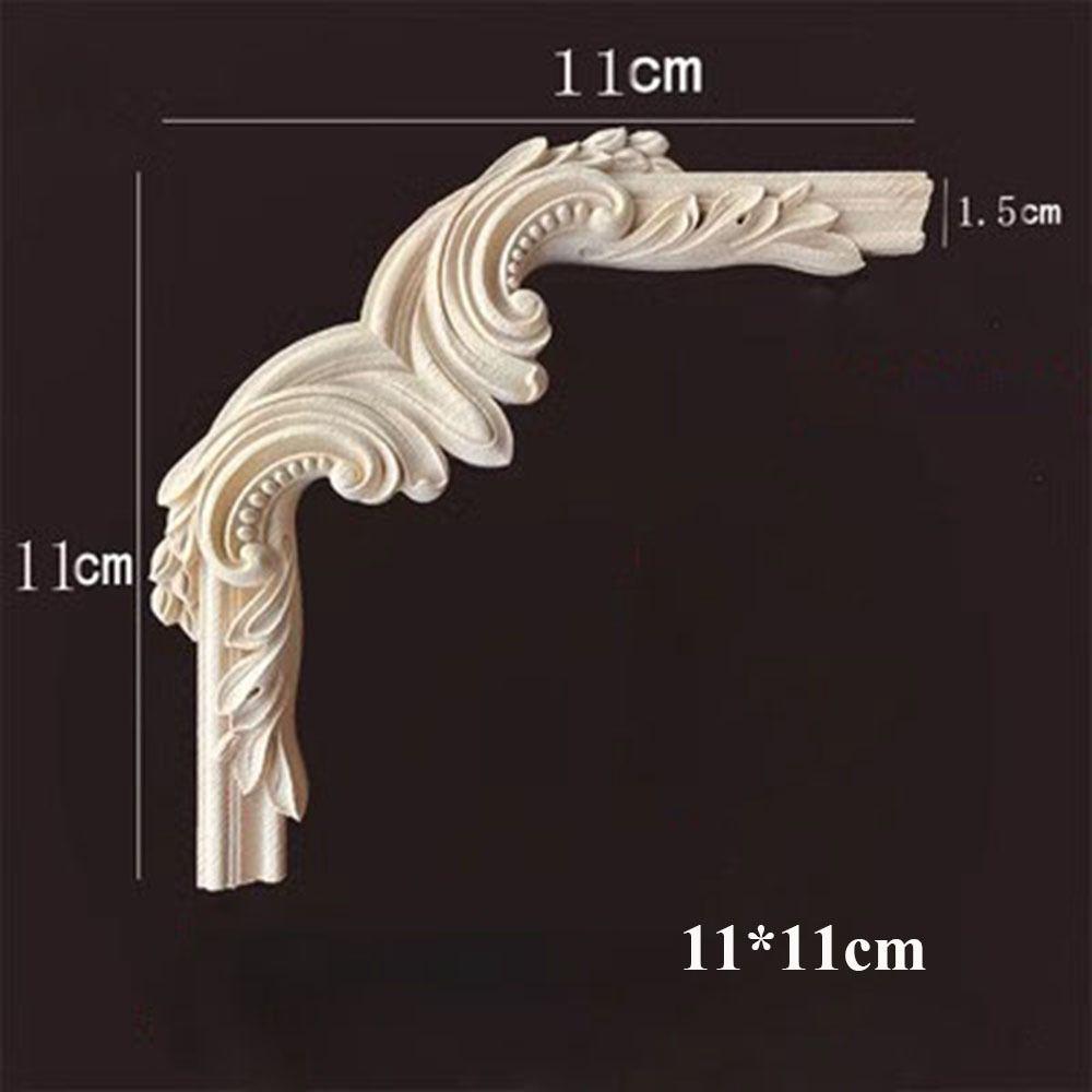 Деревянные фигурки в нескольких стилях, поделки, натуральные цветочные угловые аппликации, рама, украшение на стену, дверь