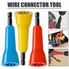 Инструмент для скручивания проводов Конструкция из полимера высокой плотности Надежный соединитель проводов Скручивающая насадка
