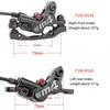MEROCA Factory Price Four-Piston 800 1400mm Bicycle Oil Pressure Hydraulic Disc Brake Set Kit for MTB Road Bike BMX Kids' Bikes