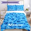 3pcs Custom Name Dog Bedding Set Duvet Cover Closure Includes 1 Duvet Cover & 2 Pillowcases, Soft and Comfortable for All Seasons.