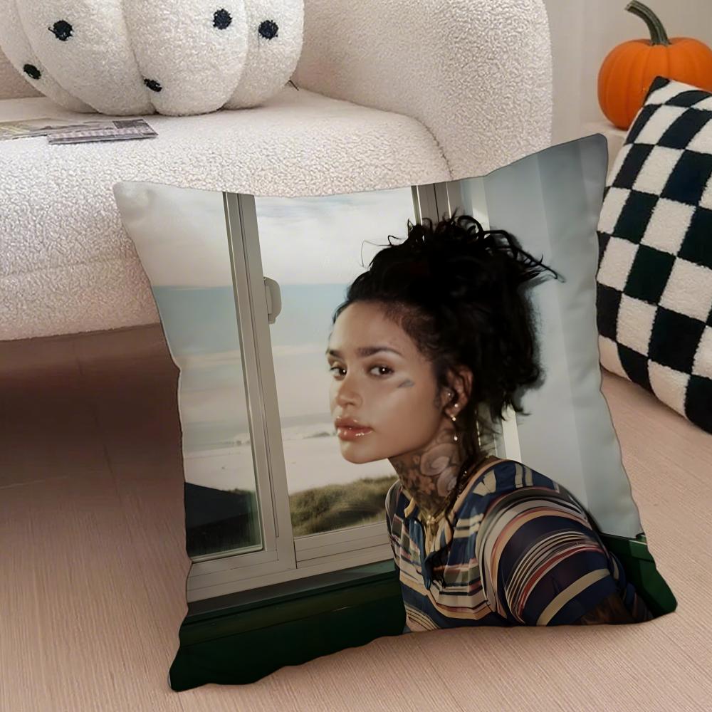 Американская певица K-Kehlani Ashley Parrish Наволочка Чехол для декоративной подушки Скрытая пуговица Прочный полиэстер Подушка для стула
